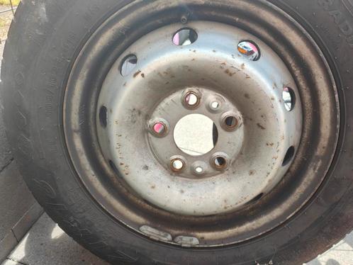 4st banden met stalen velg 5x115, Auto-onderdelen, Banden en Velgen, Banden en Velgen, Zomerbanden, 15 inch, 215 mm, Bestelwagen