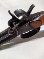 Antiek dubbelloops percussie zak pistool, rond 1850 LEGAAL, Antiek en Kunst, Antiek | Overige Antiek, Ophalen of Verzenden