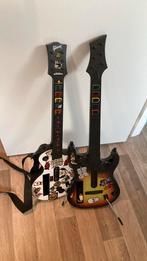 2 gitaren en 3 spellen guitar hero band hero nintendo wii, Ophalen, Zo goed als nieuw, Muziek, Vanaf 12 jaar