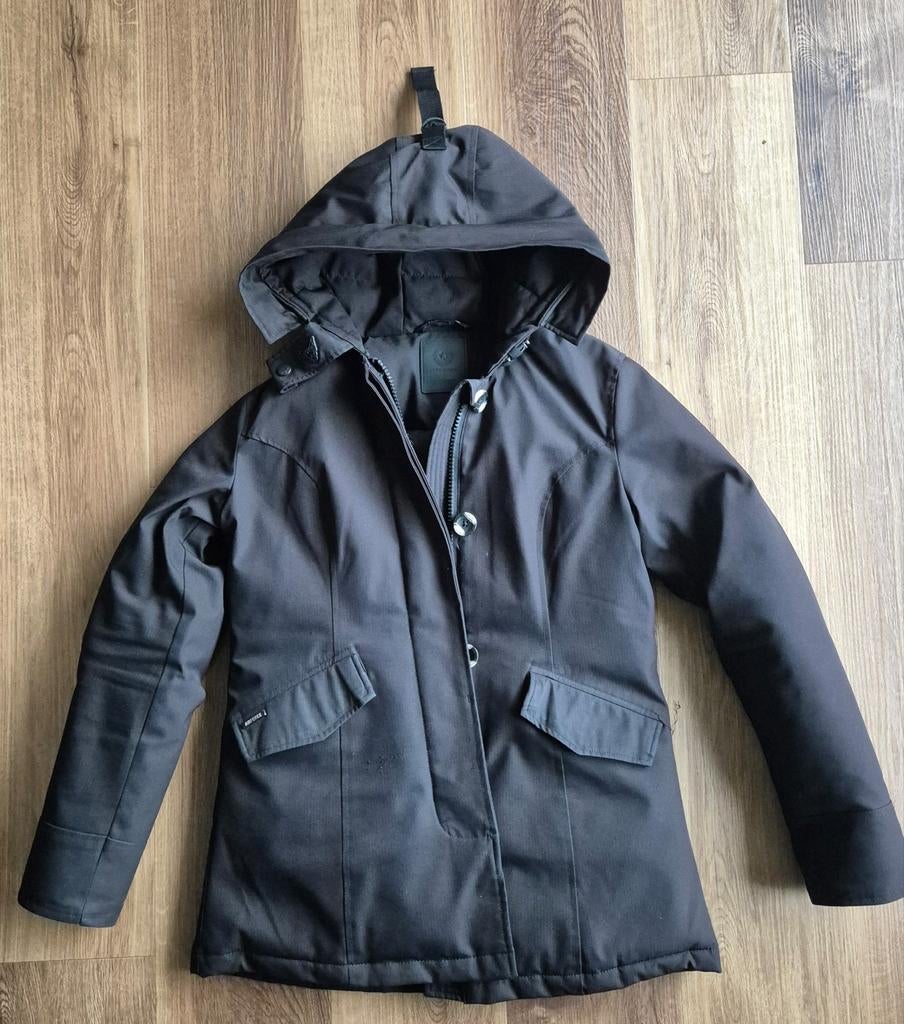 Airforce jas meisjes maat 14 (164) zwart 2 pocket parka, Kinderen en Baby's, Kinderkleding | Maat 164, Ophalen, Zo goed als nieuw
