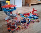 PAW Patrol uitkijktoren, bus, voertuigen + poppetjes, Kinderen en Baby's, Speelgoed | Actiefiguren, Ophalen of Verzenden, Gebruikt