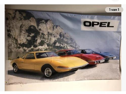 Opel GT vlag deko garage werkplaats decoratie, Verzamelen, Automerken, Motoren en Formule 1, Nieuw, Auto's, Ophalen of Verzenden
