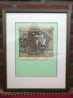 cartografie: antiek stadskaartje van Deventer, 1652, Boeken, Gelezen, Voor 1800, Ophalen of Verzenden, Landkaart