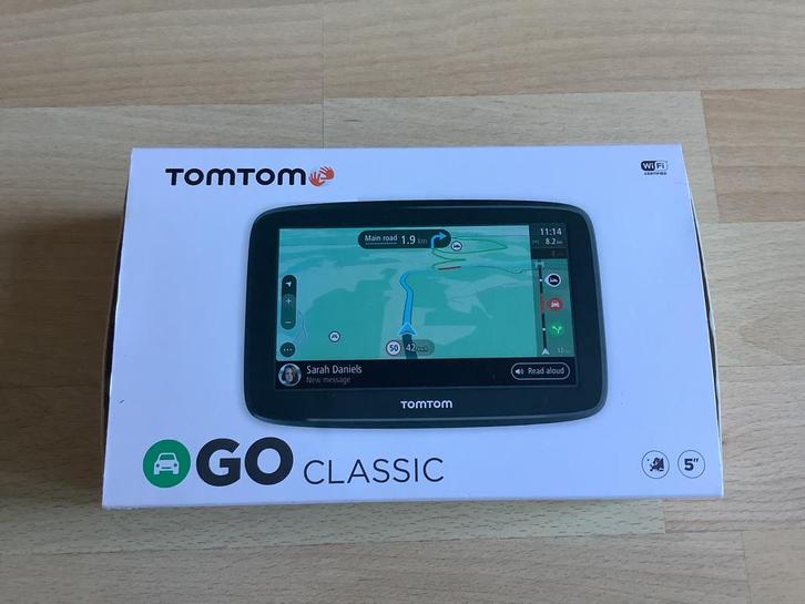 tomtom go classic 5” nieuwstaat wifi , recente kaart 32 gb, Auto diversen, Autonavigatie, Zo goed als nieuw, Ophalen