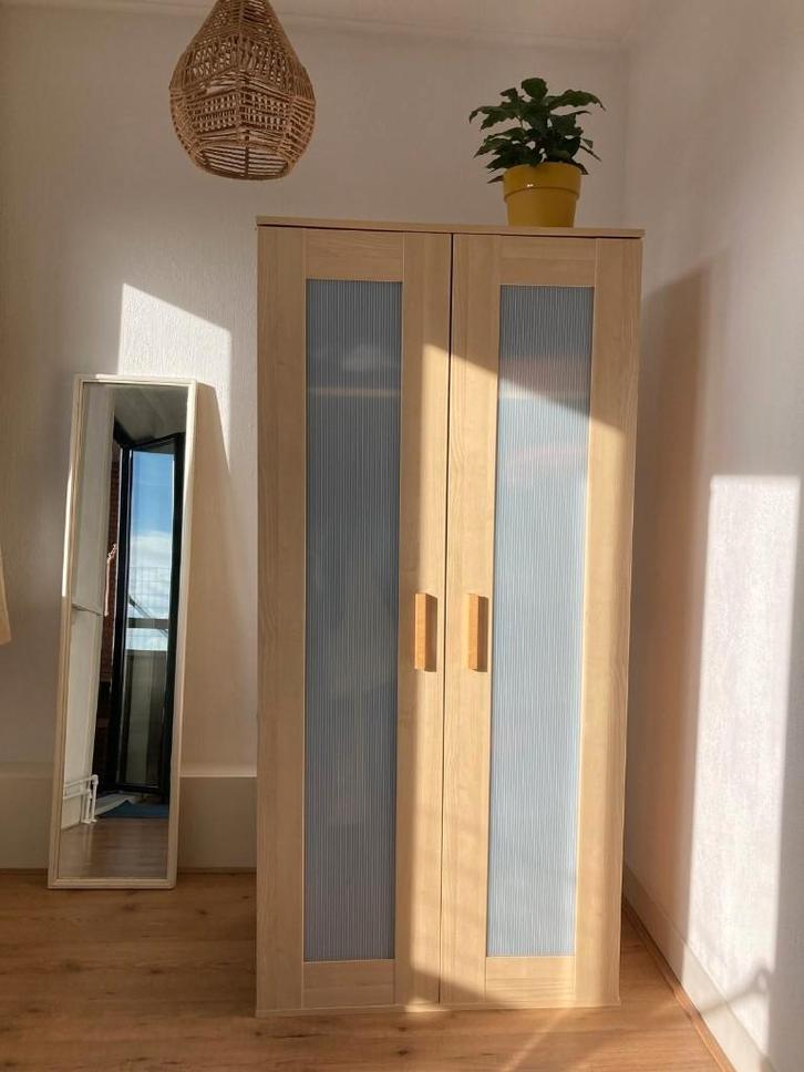 kledingkast, Huis en Inrichting, Kasten | Kledingkasten, Gebruikt, 150 tot 200 cm, 50 tot 100 cm, 25 tot 50 cm, Met deur(en), Met plank(en)