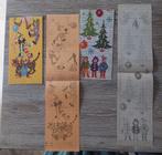 2 kerstkaarten met borduurpatroon, Ophalen of Verzenden, Zo goed als nieuw, Overige thema's, Overige typen