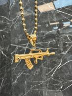 Prachtige 14k gouden Balketting met hanger, Ophalen of Verzenden, Zo goed als nieuw, Goud, Met hanger