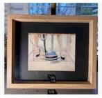 Blank houten lijst foto repro Steven Scheffer 23 x 19 cm, Ophalen of Verzenden