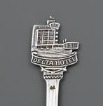 lepeltje Delta Hotel Vlaardingen, verzilverd, Verzamelen, Gebruikt, Bestek, Verzilverd, Metaal