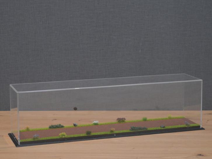 Dioramavitrine trekker+trailer (rode klinkers), Hobby en Vrije tijd, Modelauto's | 1:50, Nieuw, Bus of Vrachtwagen, Wsi, Ophalen of Verzenden