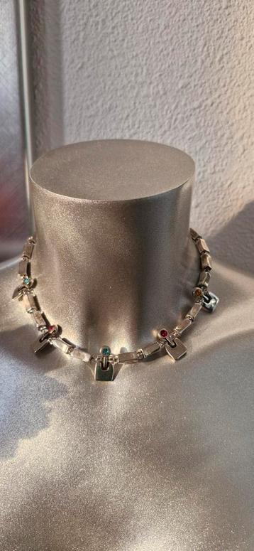 Beauregard Frankrijk vintage zilverkleurig collier + armband beschikbaar voor biedingen