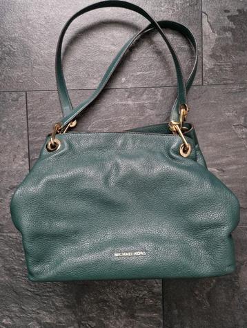 Michael Kors Raven Large Shoulder Tote Groen leer beschikbaar voor biedingen