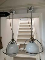 Vintage Opaline Hallampen Schoollampen - Set van 2, Ophalen, Gebruikt, Glas, 75 cm of meer