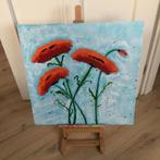 Schilderij Klaprozen, Antiek en Kunst, Kunst | Schilderijen | Klassiek, Ophalen of Verzenden