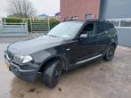 BMW X3 2.0d High Executive 4WD Airco/ECC/Navigatie/Leer UNIE, Auto's, BMW, Zwart, 4 cilinders, Zwart, Bedrijf