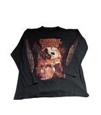 00s Vintage Cannibal Corpse graphic longsleeve black shirt, Vintage, Vintage, Ophalen of Verzenden, Zo goed als nieuw