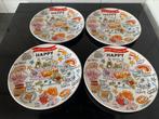 Blond happy borden 4 stuks 22cm …  set prijs 30 euro!!, Ophalen, Blond Amsterdam, Zo goed als nieuw, Bord(en)