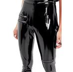 Mooie lakbroek met ritsen, tm 4XL, Kleding | Dames, Verzenden, Nieuw, Zwart, Lang