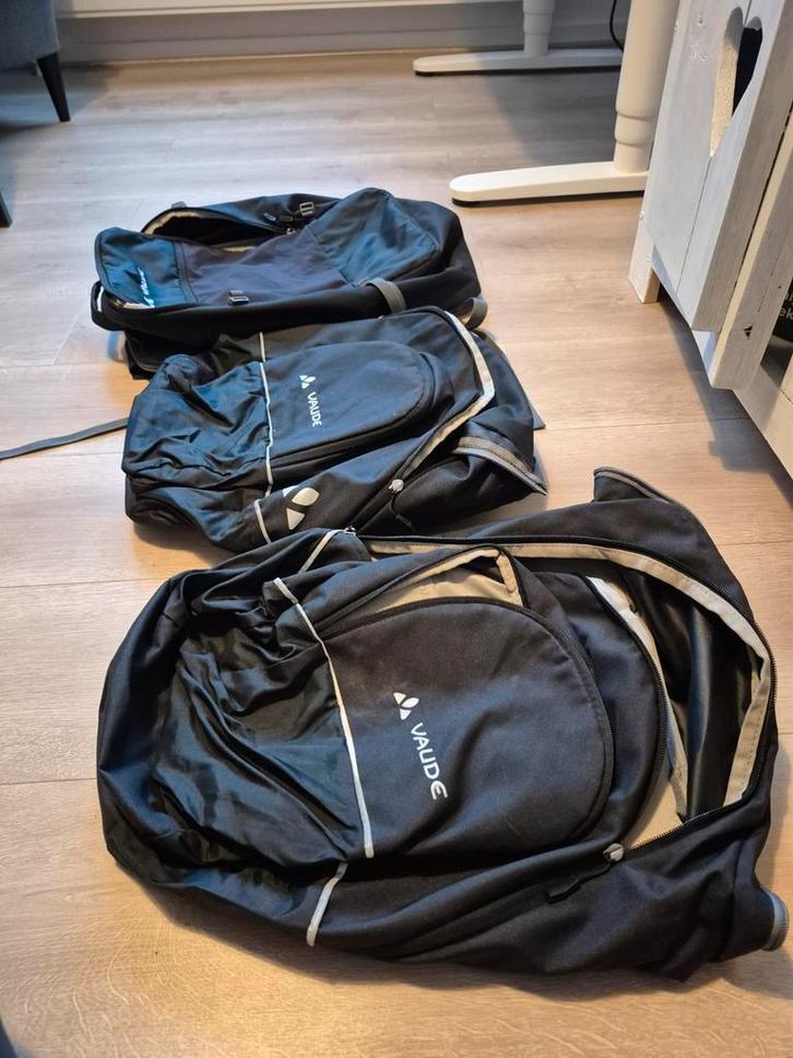 Vaude Fietstassenset - 3 Tassen, Sieraden, Tassen en Uiterlijk, Tassen | Reistassen en Weekendtassen, Zo goed als nieuw, Zwart