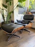 Eames lounge chair met Ottoman (Replica), Huis en Inrichting, Fauteuils, Ophalen, Zo goed als nieuw, Tijdloos, 75 tot 100 cm