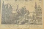 Gravure 't Spui Den Haag 1765, Antiek en Kunst, Kunst | Etsen en Gravures, Ophalen of Verzenden