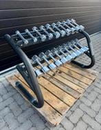 Technogym Chrome dumbells set 1 t/m 10, Sport en Fitness, Fitnessmaterialen, Ophalen, Zo goed als nieuw, Dumbbell
