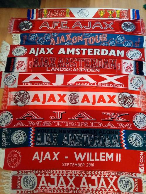 Ajax Amsterdam sjaals grote verzameling, Verzamelen, Sportartikelen en Voetbal, Zo goed als nieuw, Ajax, Ophalen of Verzenden