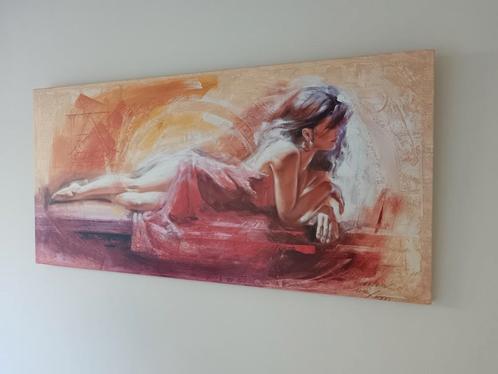 Schilderij Chererov - Liggende Vrouw, Antiek en Kunst, Kunst | Schilderijen | Klassiek, Ophalen of Verzenden