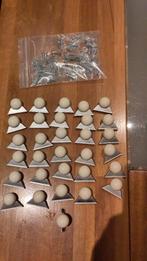 31x Kast beslag, grepen 32mm, Ophalen of Verzenden, Gebruikt, Rvs, Klink of Kruk