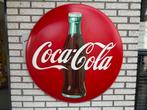 Grote Coca Cola reclame button, Verzamelen, Reclamebord, Gebruikt, Ophalen of Verzenden