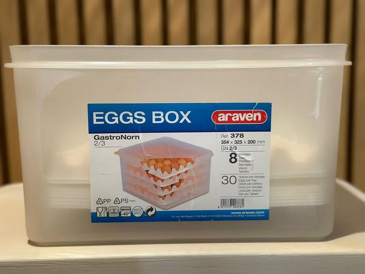 Araven Eierdoos Gastronorm 2/3 - Perfecte Opslag, Witgoed en Apparatuur, Vriezers en Diepvrieskisten, Gebruikt, Vrijstaand, Vrieskist