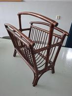 grote vintage krantenbak magazine rack bamboe jaren 70 retro, Huis en Inrichting, Woonaccessoires | Krantenbakken en Lectuurbakken