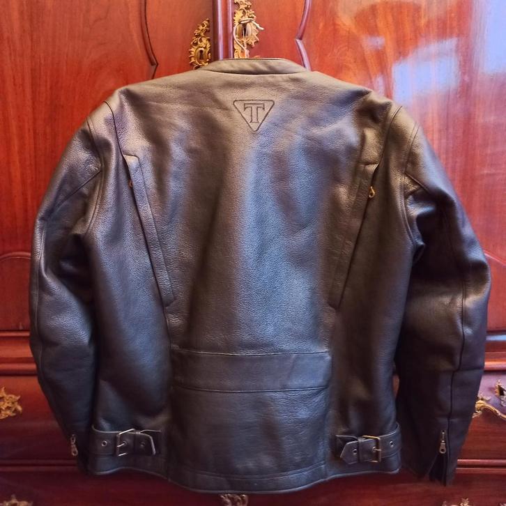 Motorjack Triumph Zwaar Leer Maat 56, Motoren, Kleding | Motorkleding, Jas | leer, Heren, Nieuw zonder kaartje, Ophalen