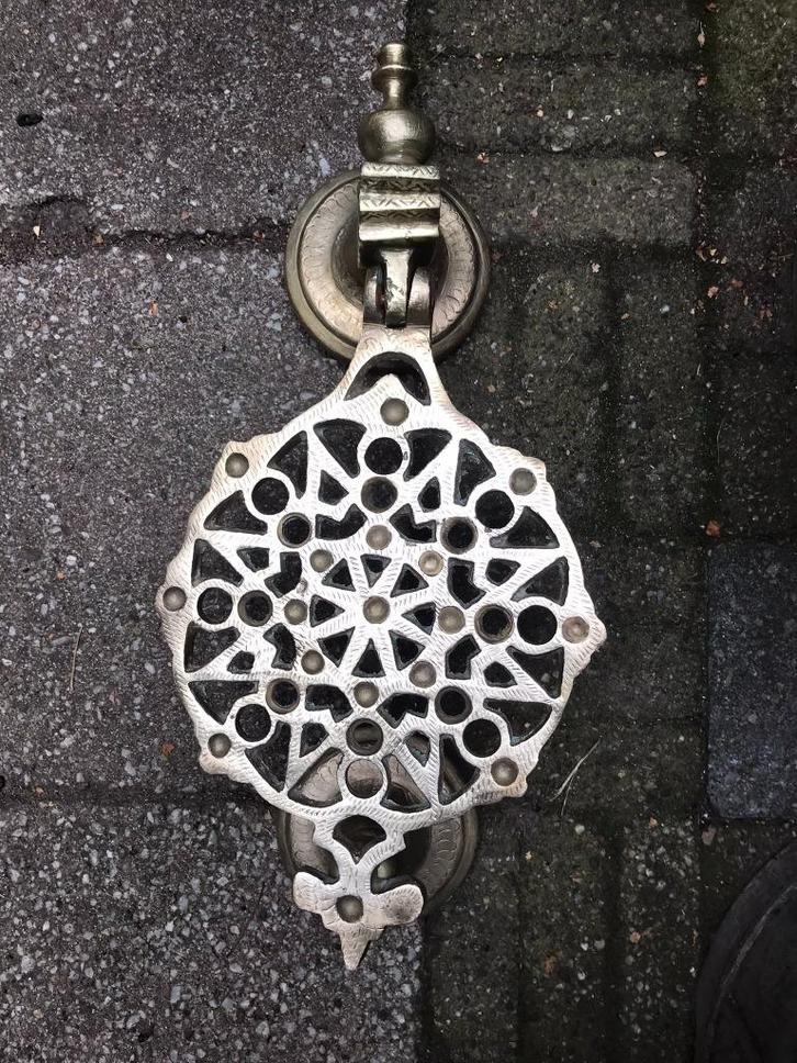 Deurklopper messing Marokaans, Antiek en Kunst, Antiek | Koper en Brons, Koper, Ophalen of Verzenden