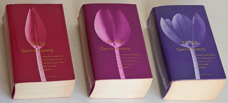 Komrij: De Nederlandse poëzie vd 12e t/m 20e eeuw (3 dln), Boeken, Gedichten en Poëzie, Zo goed als nieuw, Meerdere auteurs, Ophalen of Verzenden
