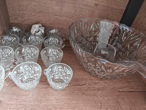 Antieke punchbowl, Antiek en Kunst, Antiek | Glas en Kristal, Ophalen