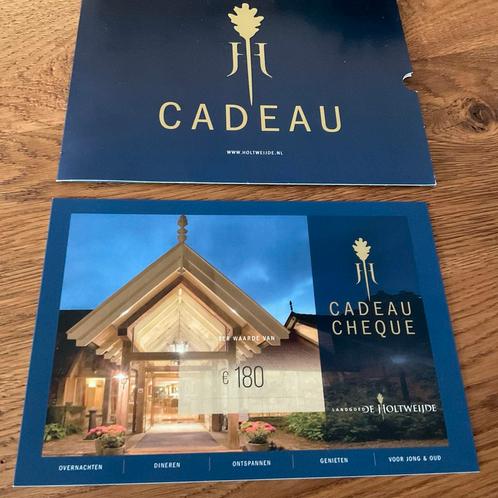 Cadeau cheque, Tickets en Kaartjes, Kortingen en Cadeaubonnen, Twee personen, Overige typen, Cadeaubon