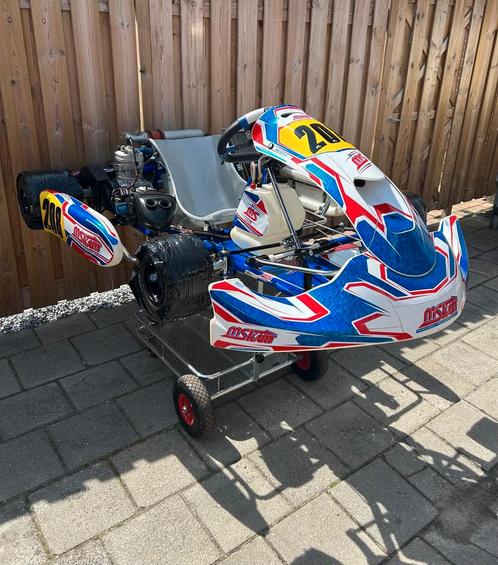 MS kart met Iame x30, Sport en Fitness, Karting, Zo goed als nieuw, Kart, Ophalen of Verzenden