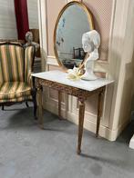 Antieke Louis XVI console tafel met marmer blad, D, Zo goed als nieuw, Minder dan 100 cm, 50 tot 100 cm