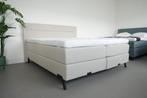 LUXE BOXSPRING 180 X 200 BEIGE - GEVEERDE ONDERBOXEN, Beige, Ophalen of Verzenden, 180 cm, 200 cm