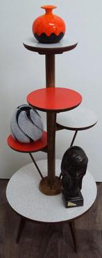 Om 1950 Retro Plant Planten Meubel Bloempot Tafel Tafeltje, Ophalen of Verzenden, Huis en Inrichting