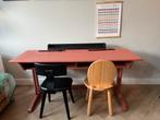 Vintage kids double desk, Ophalen, Zo goed als nieuw, Stoel(en)