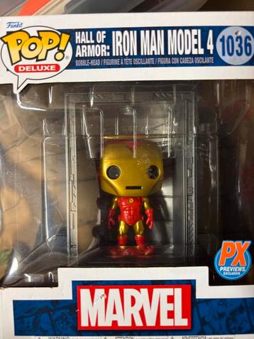 Funko Pop! Iron Man Model 4 - Hall of Armor #1036 beschikbaar voor biedingen