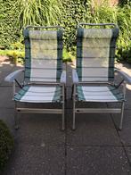 Te koop 2 lichtgewicht Dukdalf stoelen  met Crespo tafel., Ophalen, Gebruikt, Aluminium, Verstelbaar