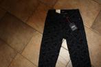Angels cici 3432 grijs/zwart stretch velvet broek mt 36/S, Overige kleuren, ., Nieuw, Ophalen of Verzenden