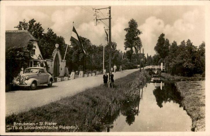 Breukelen - St Pieter (loosdrechtse plassen), Verzamelen, Ansichtkaarten | Nederland, Gelopen, Utrecht, Voor 1920, Ophalen of Verzenden