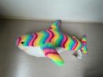 Multicolor grote haai knuffel (80 cm), Ophalen of Verzenden, Gebruikt, Overige typen