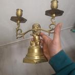 Kandelaar leeuw, Antiek en Kunst, Ophalen of Verzenden, Koper of Brons