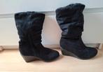 Sleehak zwart laarzen één keer gedragen warme voering, Hoge laarzen, Zwart, Ophalen of Verzenden, Zo goed als nieuw