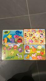 4 puzzels, Kinderen en Baby's, Speelgoed | Kinderpuzzels, Ophalen of Verzenden, Gebruikt
